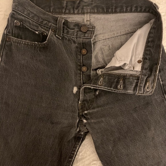 vintage levi's 501 distressed jeans
